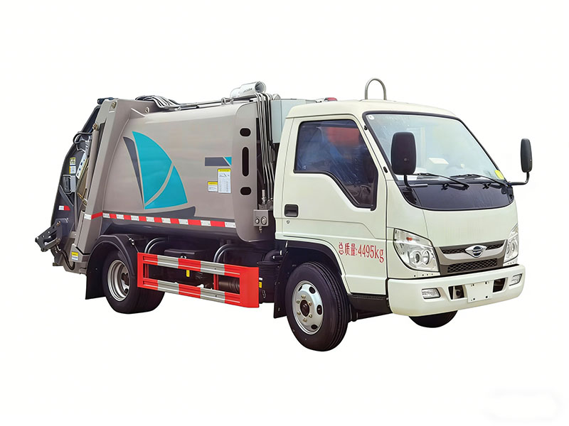 国六蓝牌福田小卡之星5.8方压缩垃圾车