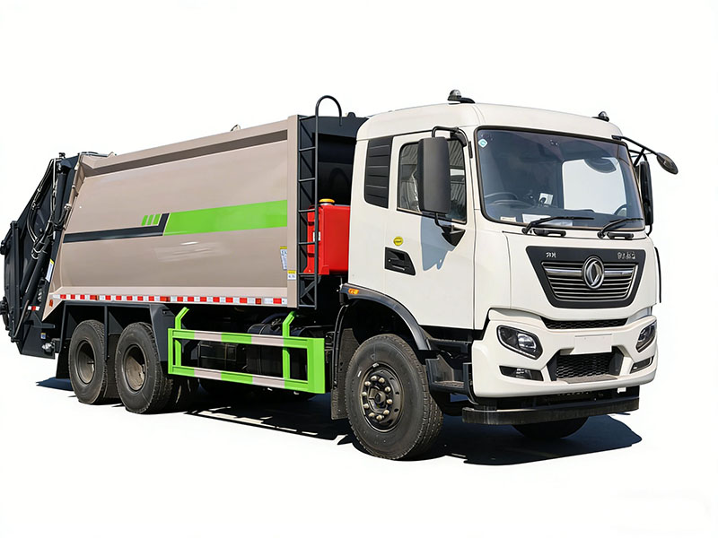 东风天龙后八轮22方压缩垃圾车