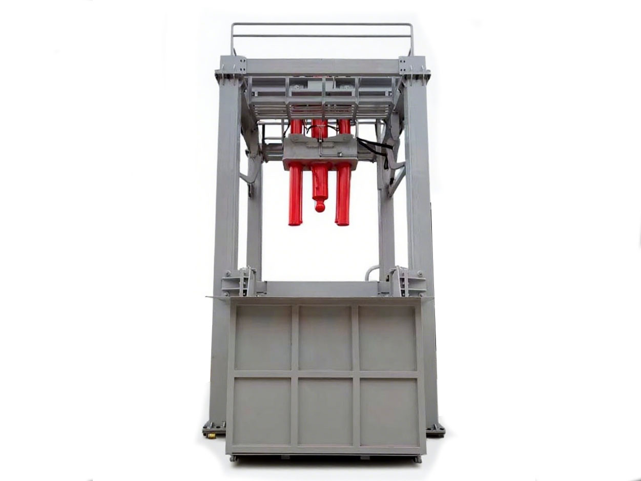 三缸四柱垂直式垃圾压缩设备