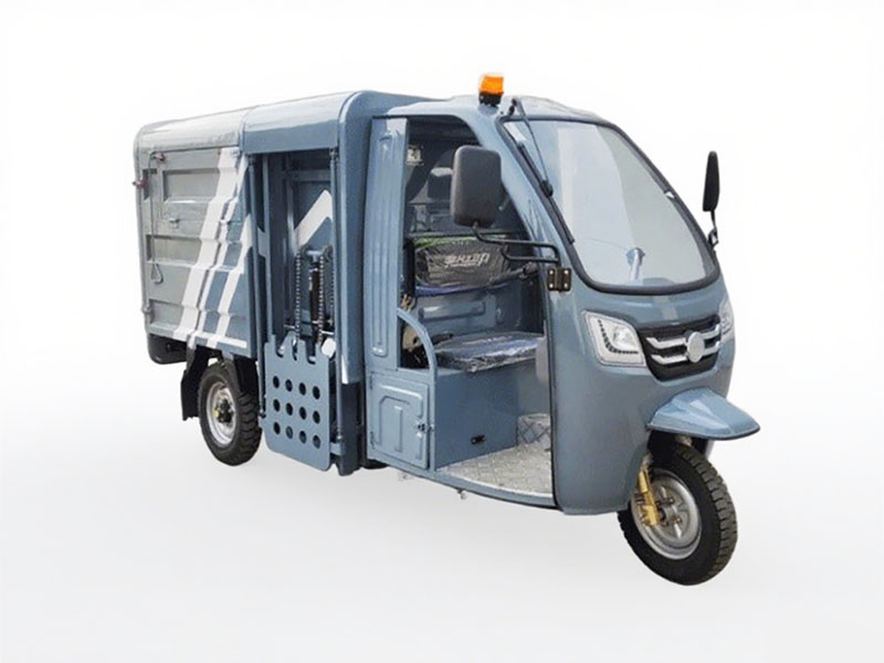 上牌2.4方电动三轮挂桶垃圾车
